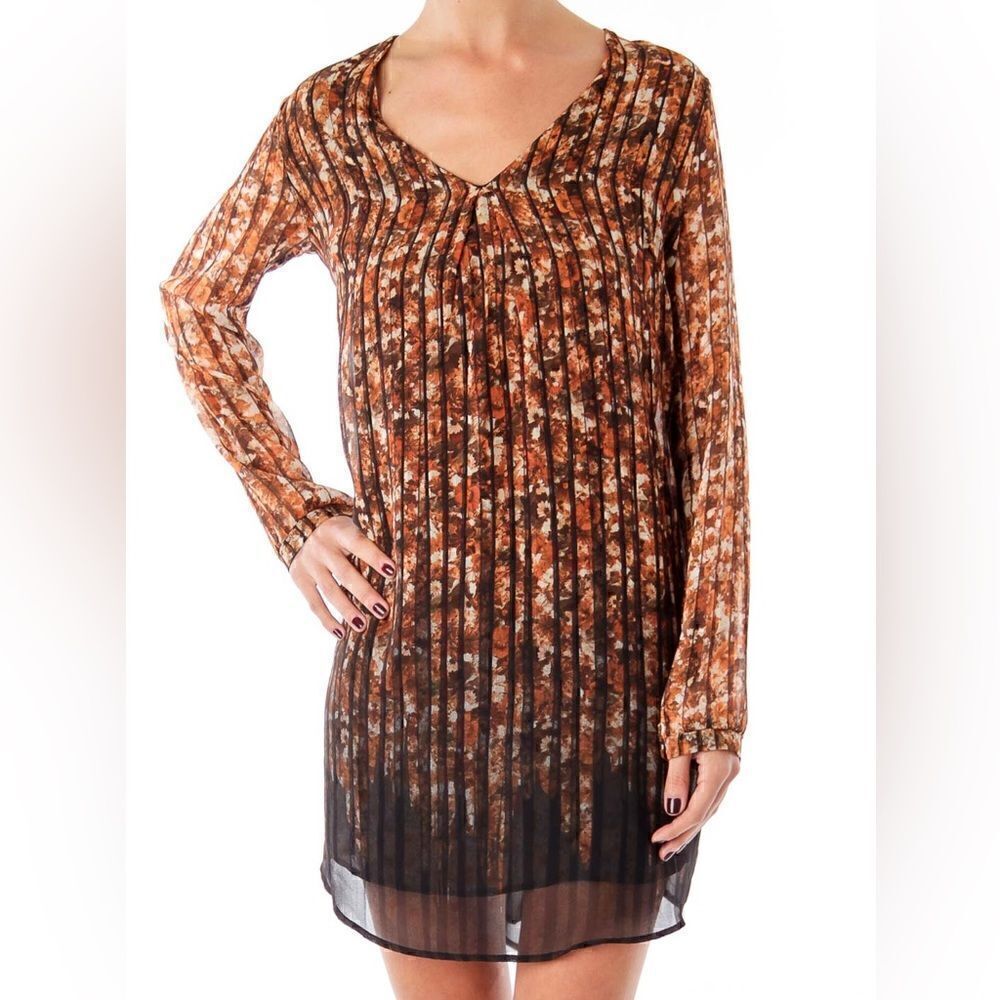 𝅺astr Floral Printed Long Sleeve Flowy Tunic Dress | NWT